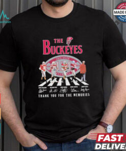 The Ohio State Buckeyes players thank you for the memories signatures shirt