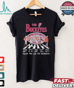 The Ohio State Buckeyes players thank you for the memories signatures shirt