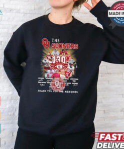 The Oklahoma Sooners 130th Anniversary 1895 2025 Thank You For The Memories Signature Shirt