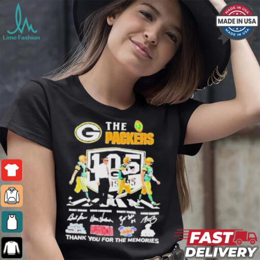 The Packers 105 Years Thank You For The Memories Women Shirt