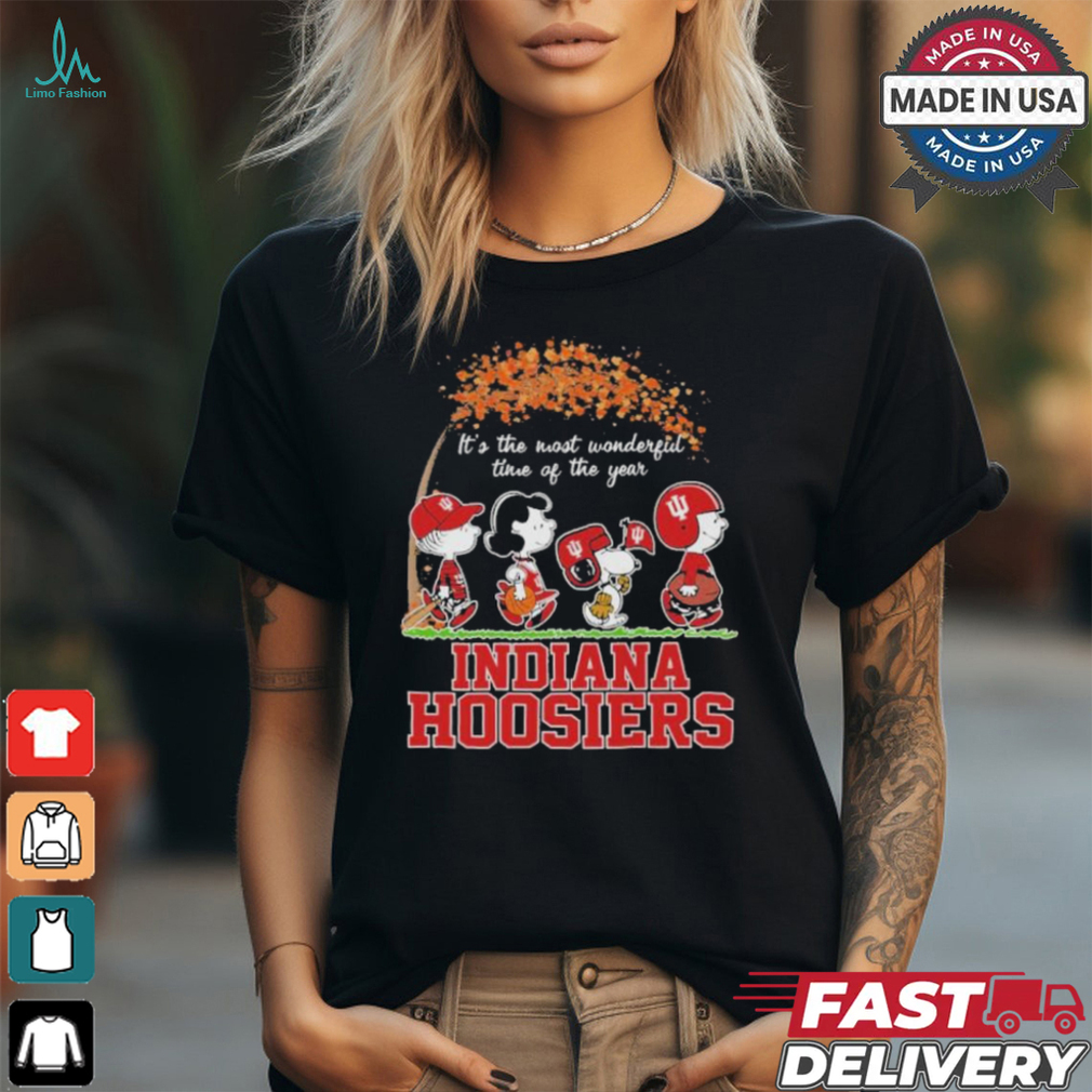 The Peanuts Characters X Indiana Hoosiers Love Fall It’s The Most Wonderful Time Of The Year Shirt The Peanuts Characters X Indiana Hoosiers Love Fall It’s The Most Wonderful Time Of The Year Shirt