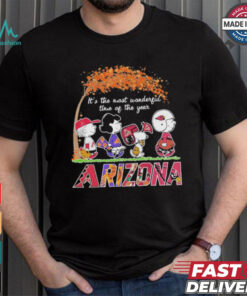 The Peanuts Movie Characters Arizona Sports It’s The Most Wonderful Time Of The Year 2024 Shirt