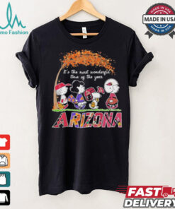 The Peanuts Movie Characters Arizona Sports It’s The Most Wonderful Time Of The Year 2024 Shirt