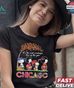 The Peanuts Movie Characters Chicago Sports It’s The Most Wonderful Time Of The Year 2024 Shirt