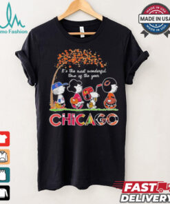 The Peanuts Movie Characters Chicago Sports It’s The Most Wonderful Time Of The Year 2024 Shirt