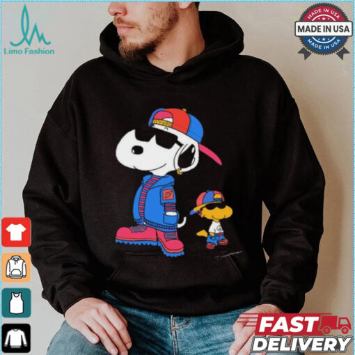 The Peanuts Snoopy And Woodstock 2 Cool Snoopy 8 30 Drop T shirt