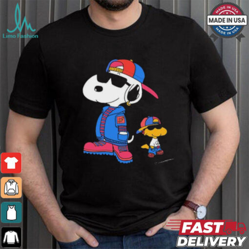 The Peanuts Snoopy And Woodstock 2 Cool Snoopy 8 30 Drop T shirt