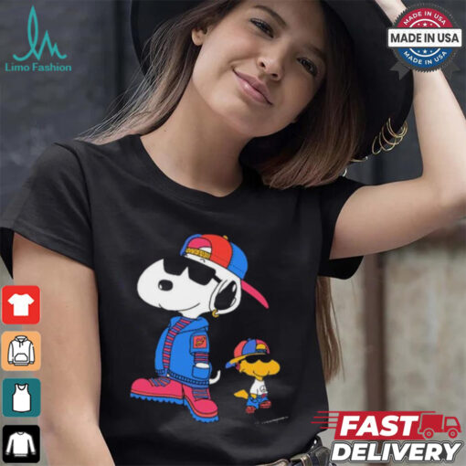 The Peanuts Snoopy And Woodstock 2 Cool Snoopy 8 30 Drop T shirt