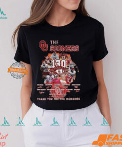 The Sooners 130th 1895 2025 Oklahoma Football Thank You For The Memories T Shirt