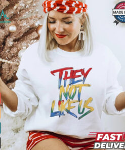 They not like us color paint shirt