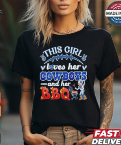 This girl loves her Dallas Cowboys and her BBQ shirt