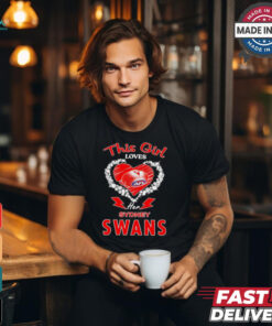 This girl loves her Sydney Swans heart shirt