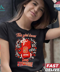 This girl loves her Syracuse Orange fall shirt