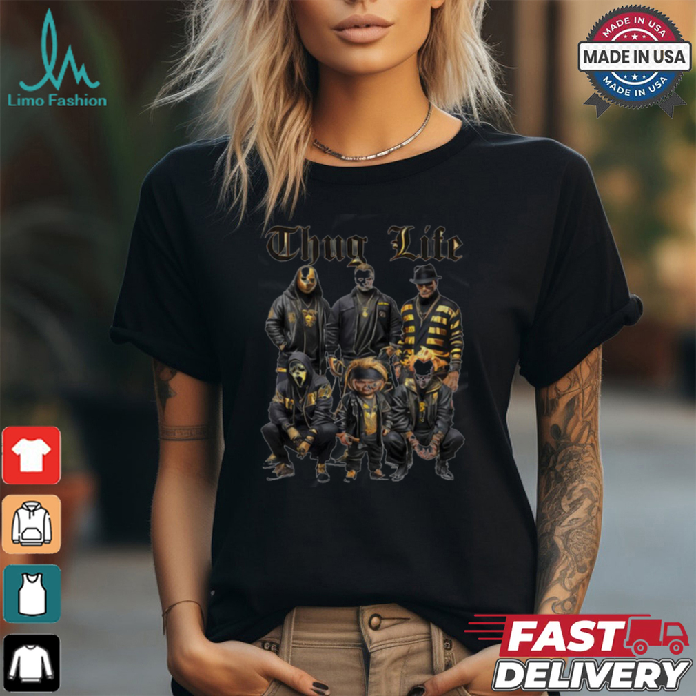 Thug Life Horror Ver Gold T Shirt Thug Life Horror Ver Gold T Shirt
