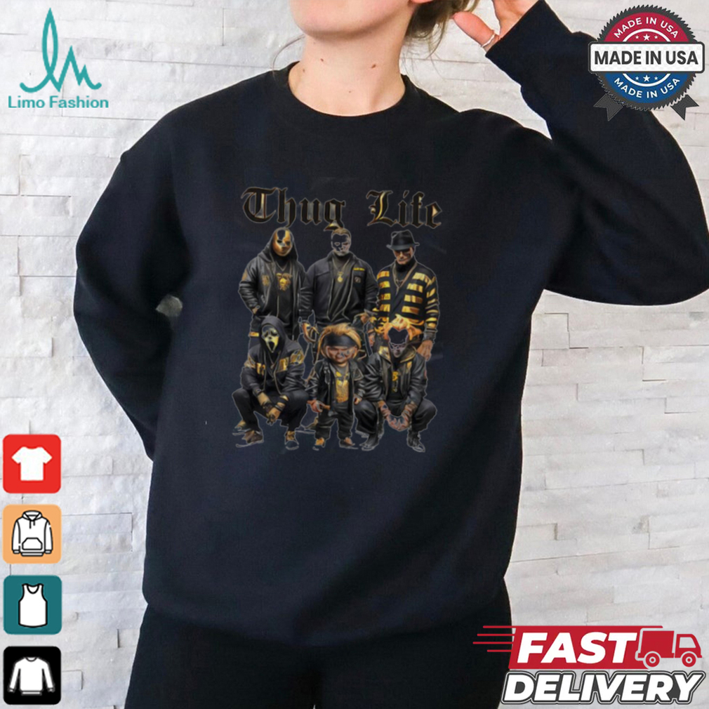 Thug Life Horror Ver Gold T Shirt Thug Life Horror Ver Gold T Shirt
