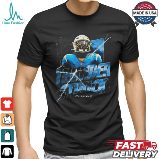 Thunder Struck Los Angeles Chargers Win 22 10 Las Vegas Raider 2024 NFL Game shirt