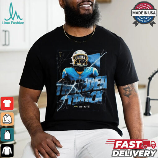 Thunder Struck Los Angeles Chargers Win 22 10 Las Vegas Raider 2024 NFL Game shirt