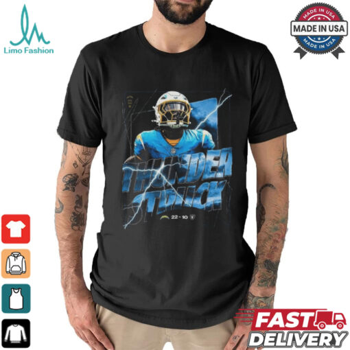 Thunder Struck Los Angeles Chargers Win 22 10 Las Vegas Raider 2024 NFL Game shirt