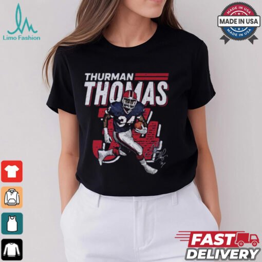 Thurman Thomas Buffalo Bills NFL Dash Signature t shirt