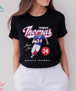 Thurman Thomas Buffalo Bills script signature vintage shirt