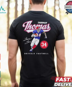 Thurman Thomas Buffalo Bills script signature vintage shirt