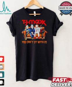 Tj Maxx club you can’t sit with us Voorhees Myers Pennywise and Krueger Halloween shirt