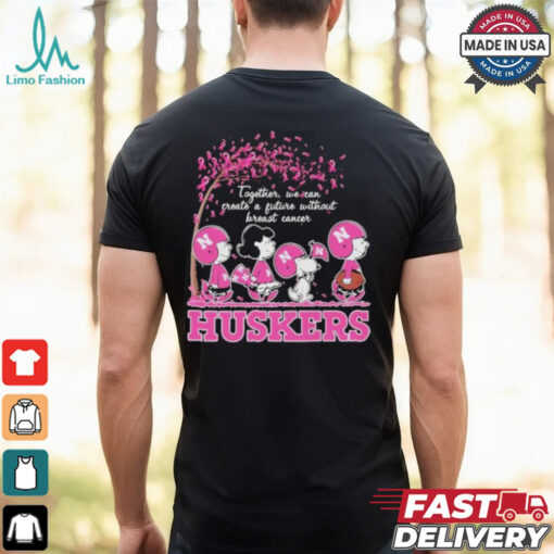 Together We Can Create A Future Without Breast Cancer Snoopy Huskers Shirt