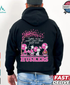 Together We Can Create A Future Without Breast Cancer Snoopy Huskers Shirt