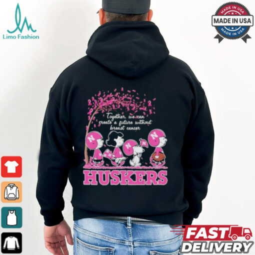 Together We Can Create A Future Without Breast Cancer Snoopy Huskers Shirt