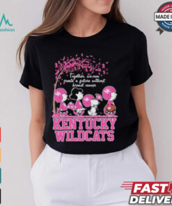 Together We Can Create A Future Without Breast Cancer Snoopy Kentucky Wildcats Shirt