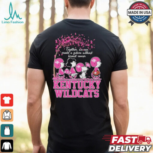 Together We Can Create A Future Without Breast Cancer Snoopy Kentucky Wildcats Shirt