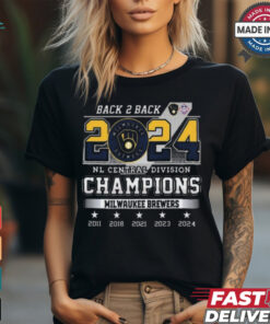 Top Milwaukee brewers 2024 national league central division champs back to back 2024 shirt