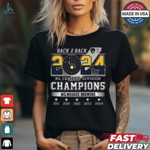 Top Milwaukee brewers 2024 national league central division champs back to back 2024 shirt