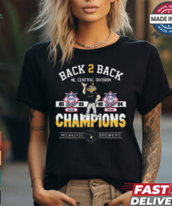 Top Milwaukee brewers back 2 back nl central division champions 2024 shirt