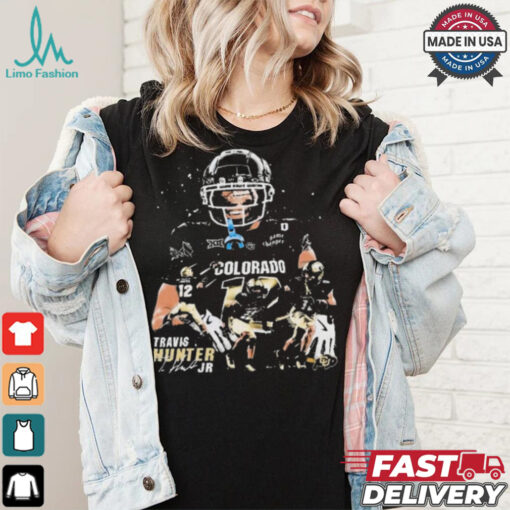Travis Hunter Jr Colorado Buffaloes Graphic 2024 Signature t shirt