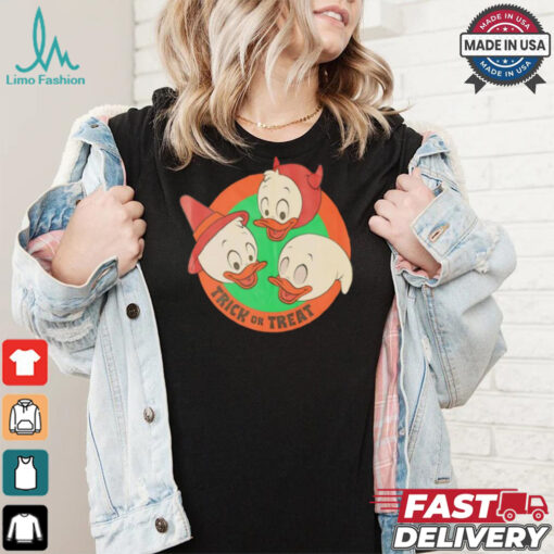 Tricks treats and trouble Donald Duck Halloween shirt