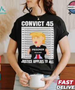 Trump Convict 45 No One Is Above The Law T Shirt