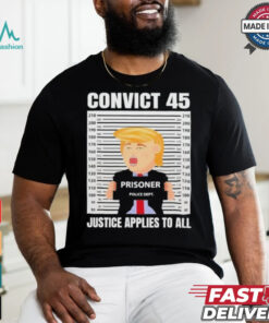 Trump Convict 45 No One Is Above The Law T Shirt