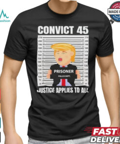 Trump Convict 45 No One Is Above The Law T Shirt