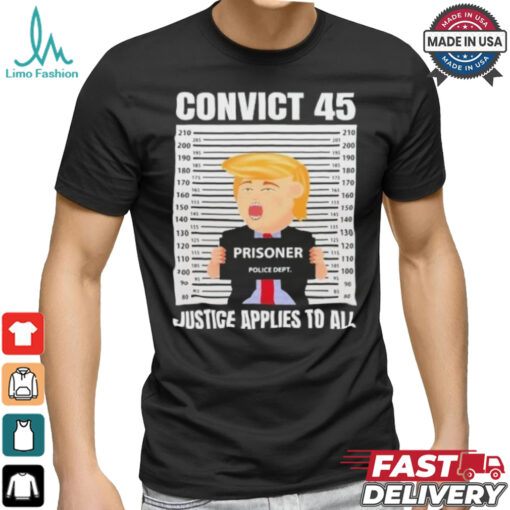 Trump Convict 45 No One Is Above The Law T Shirt