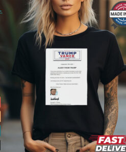 Trump Vance 2024 Alert From Trump – Safe And Well Shirt