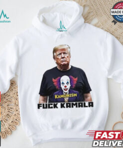 Trump Wearing Kamunism Fuck Kamala Clown shirt