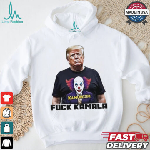 Trump Wearing Kamunism Fuck Kamala Clown shirt