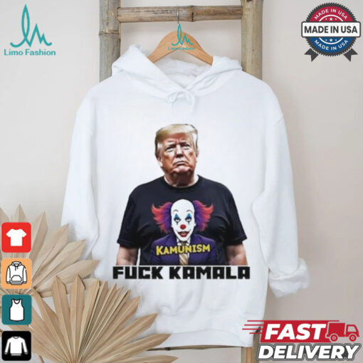 Trump Wearing Kamunism Fuck Kamala Clown shirt