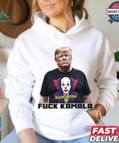 Trump Wearing Kamunism Fuck Kamala Clown shirt