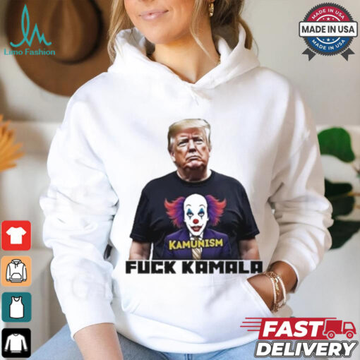 Trump Wearing Kamunism Fuck Kamala Clown shirt