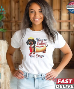 Trump dachshund hotdog they’re eating the dogs shirt