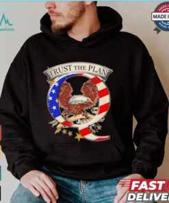 Trust the plan Qanon American flag Eagle shirt