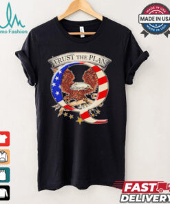 Trust the plan Qanon American flag Eagle shirt