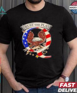 Trust the plan Qanon American flag Eagle shirt